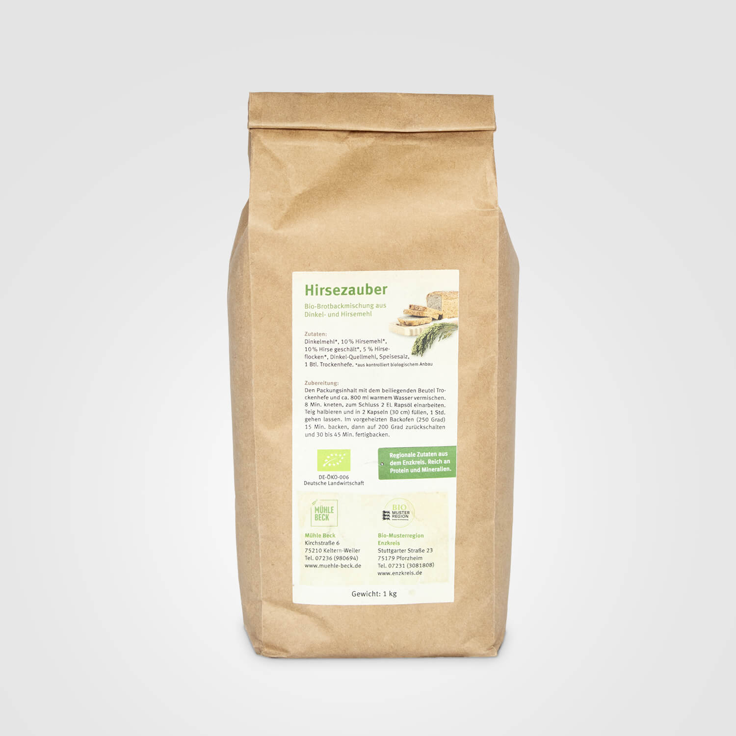 Hirsezauber – Bio Backmischung